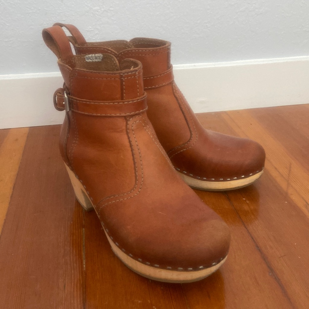 Swedish Hasbeens Brown Ankle Boots 36